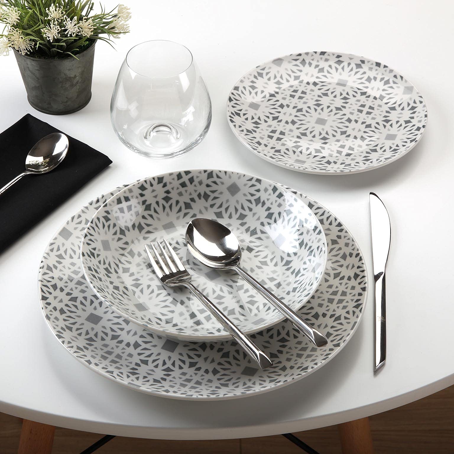 Versa, Stoviglie 18 pezzi losett, linea servizio tavola, stoviglie