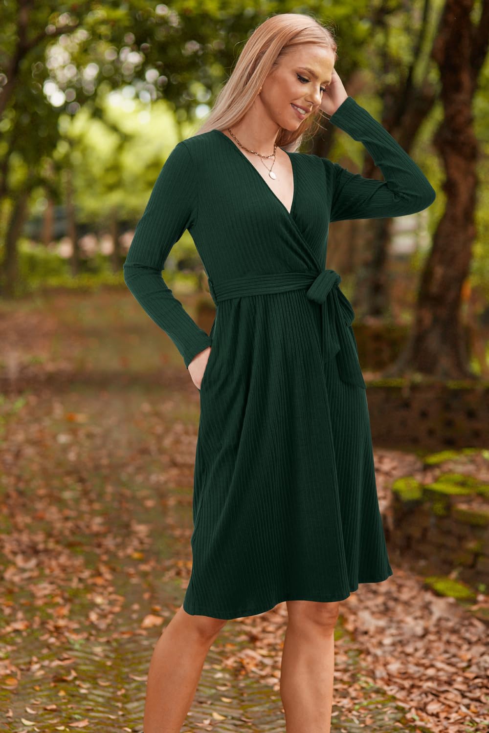 Newshows Strickkleid Damen Pulloverkleid für Herbst Winter