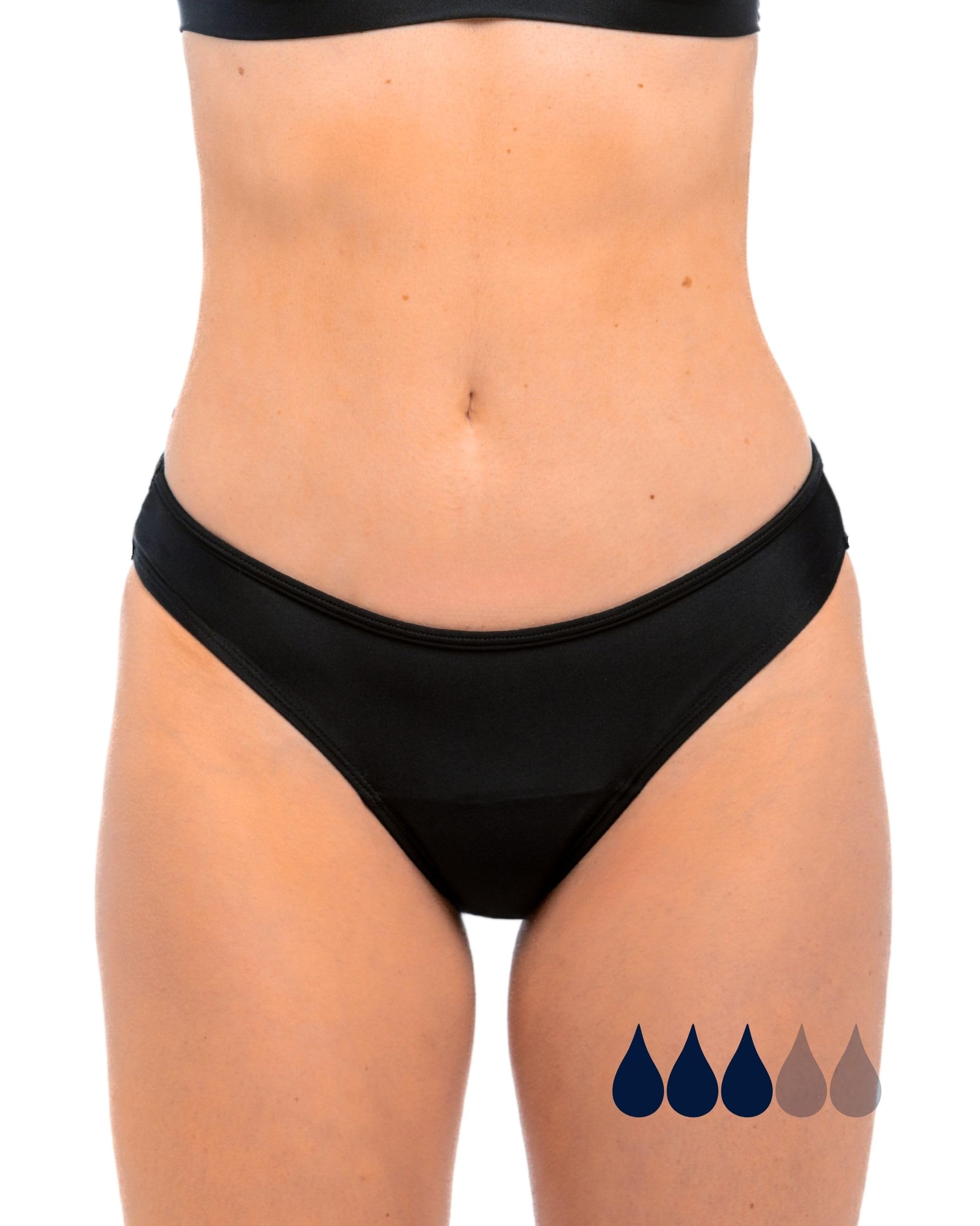 SORIO Bikini Menstrual Mujer y Niña - Flujo Moderado a Abundante - Absorbente, Antifugas y Antiodor - Discreto y Cómodo - Piscina y Playa - Eva
