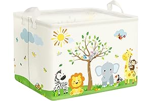 Clastyle Elephant Nursery Storage Cube Giraffe Tree Shelf Basket