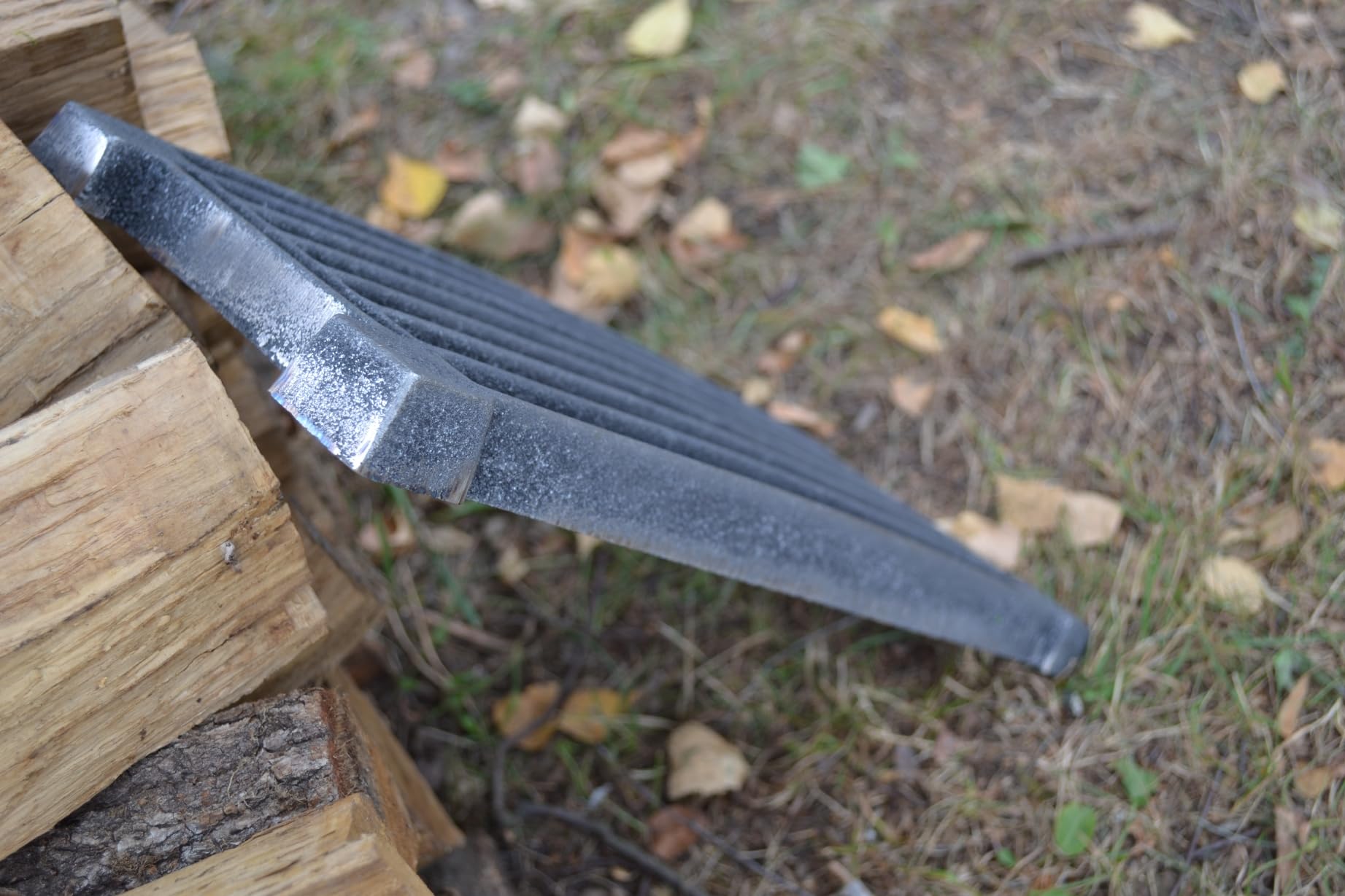 SEZAM Parrilla de Hierro Fundido para Horno o Chimenea, 40 x 20 cm, Plateada, Rejilla para Horno o Chimenea