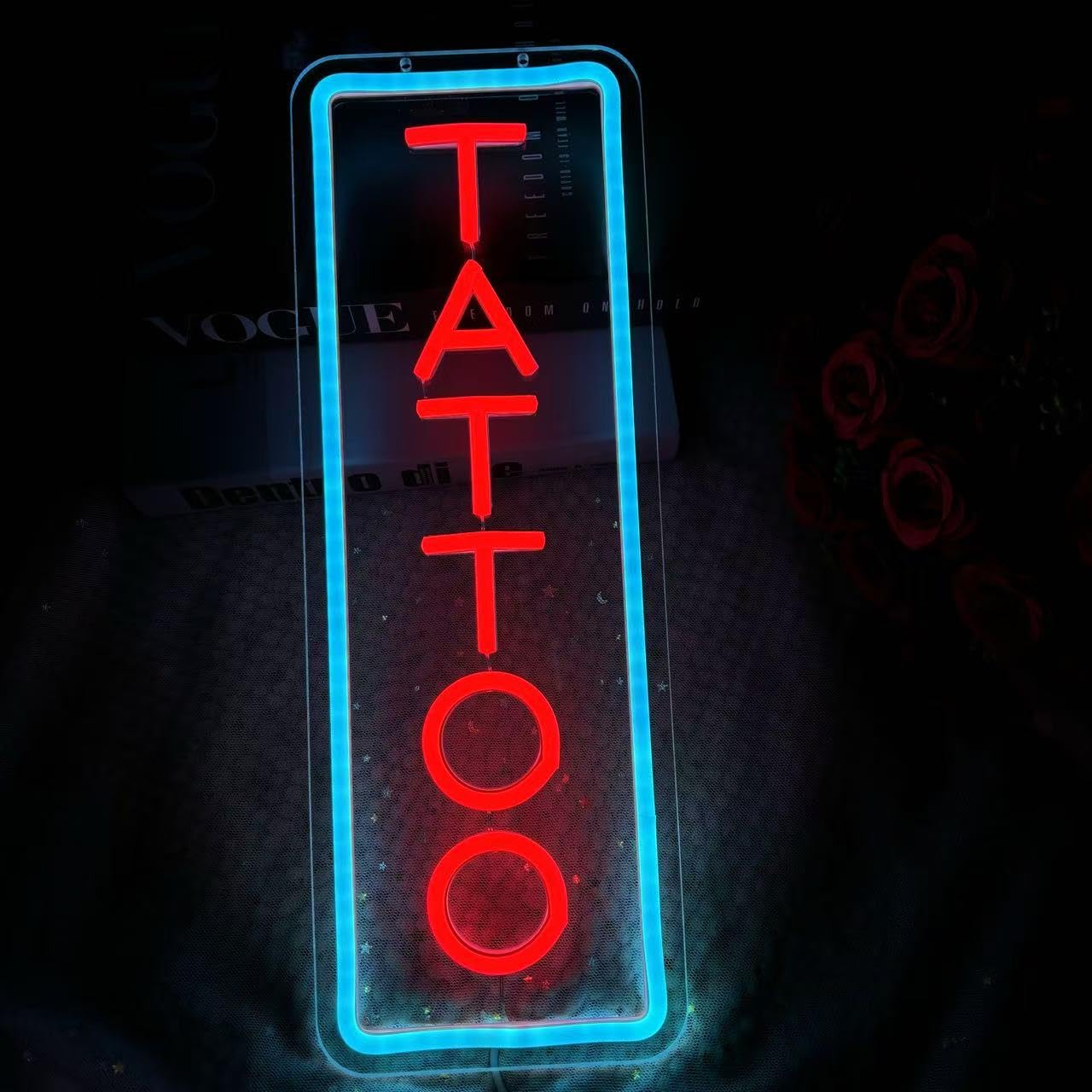 Tattoo Neon Sign Tattoo Studio Neon Sign for Tattoo Shop Office Neon Light Sign Tattoo Wall Decor Neon Light Dimmable Tattoo Salon Led Light - Image 3