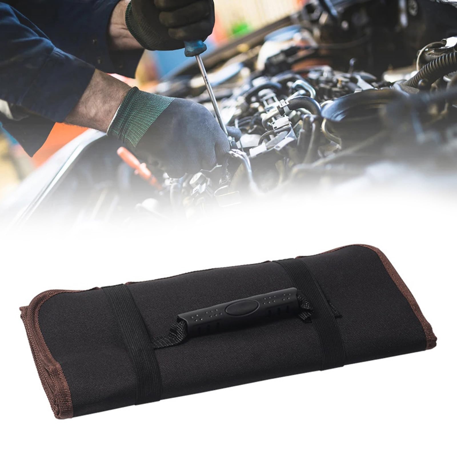 Ywmsfl Heavy Duty Tool Organizers Bag for Carpentry DIYer Enthusiasts Efficient Storage and Access Crafted from Oxford Cloth