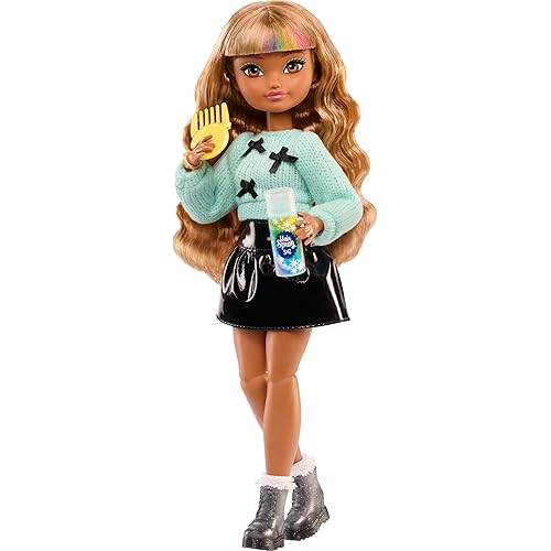 Barbie Dream Besties Doll and Accessories, Zia Posable Fashion Doll with Removable Fashions & Wavy Brown Hair, 7 Hair & Moon Themed Pieces