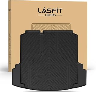 Cargo Mat for Volkswagen Jetta 2011-2018 (Not fit Jetta SportWagen and Hybrid/TD/TDI Trims), Custom Fit All-Weather TPE Rubber Trunk Mat for VW Accessories, Waterproof, Easy to Clean, Black