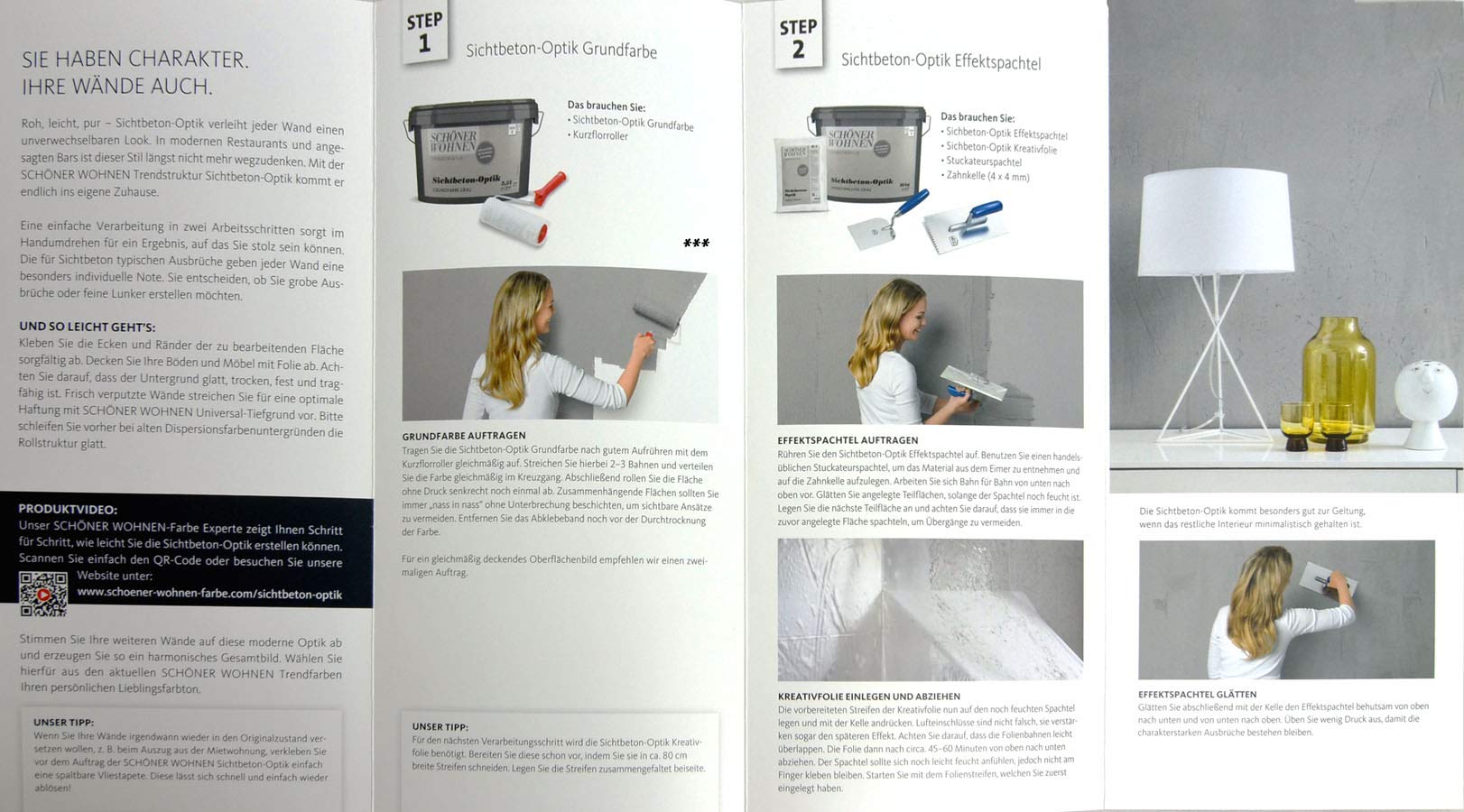 Brillux Sichtbeton-Optik Effektspachtel Grau 16 kg Trendstruktur
