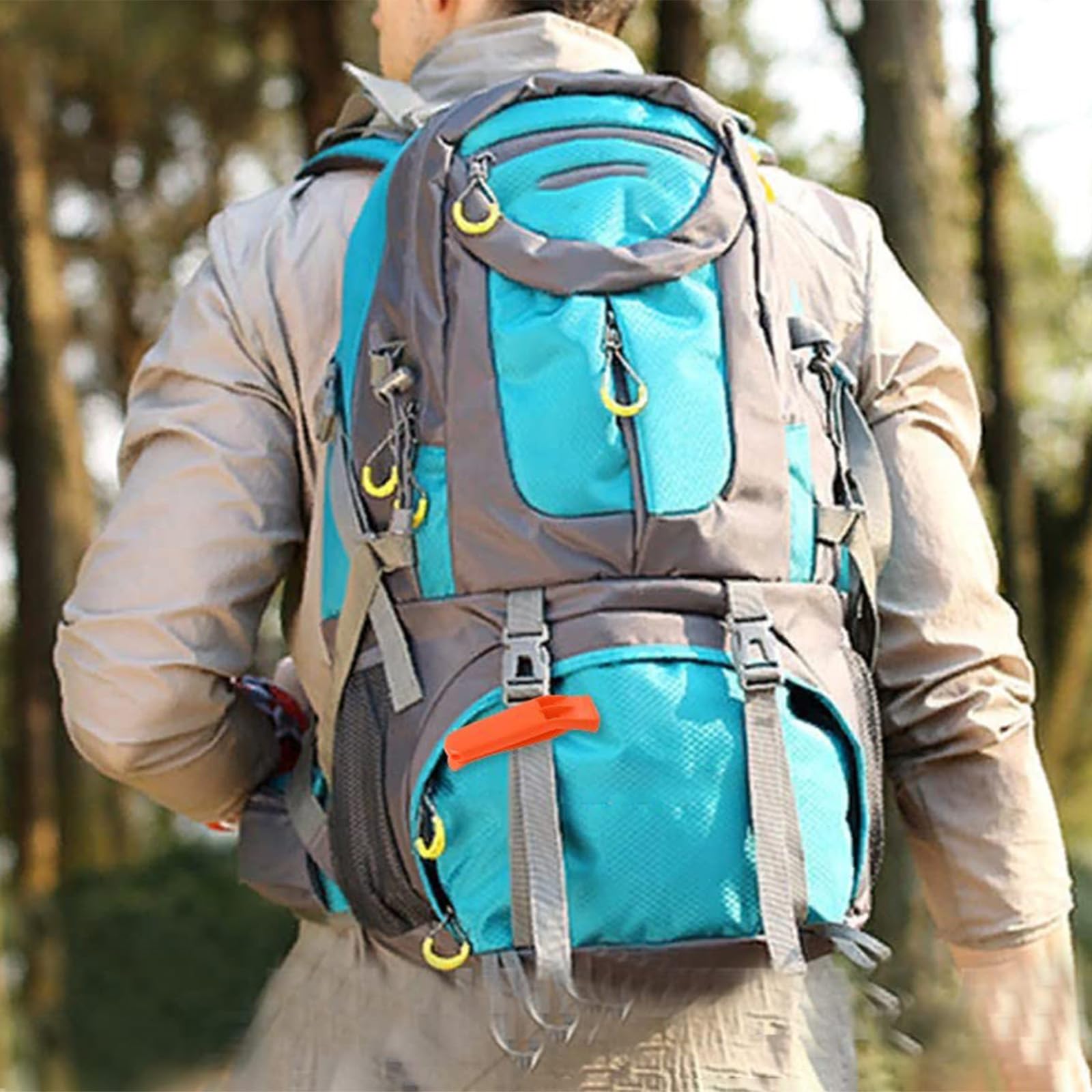 Gwizdek awaryjny, 4 szt. gwizdek sygnalizacyjny z paskiem do noszenia na świeżym powietrzu, kemping, trekking, survival, ratowanie życia, sytuacje awaryjne i sygnały awaryjne