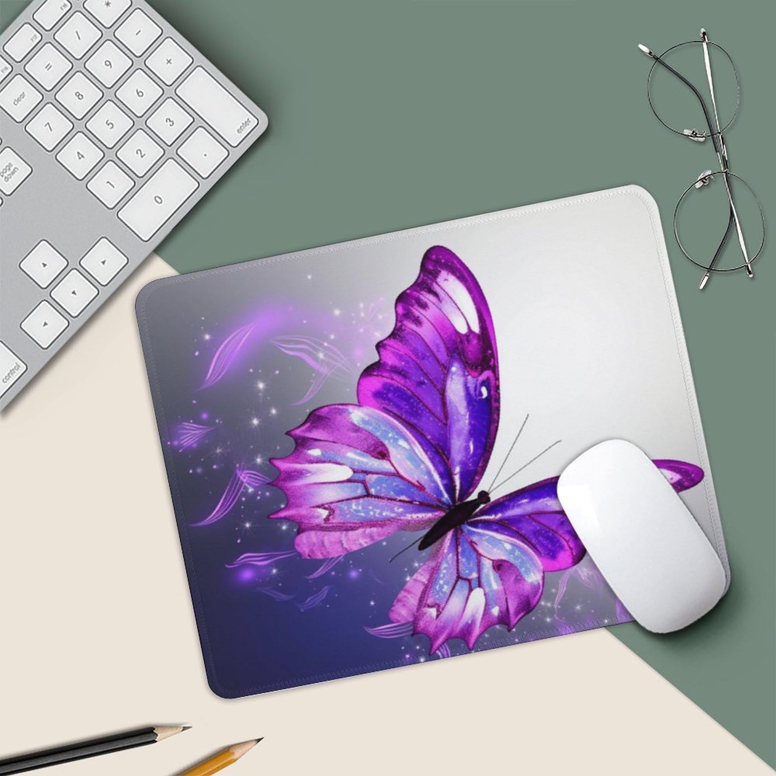 Amazon.com: Square Mouse Pad with Non-Slip Rubber Base Purple