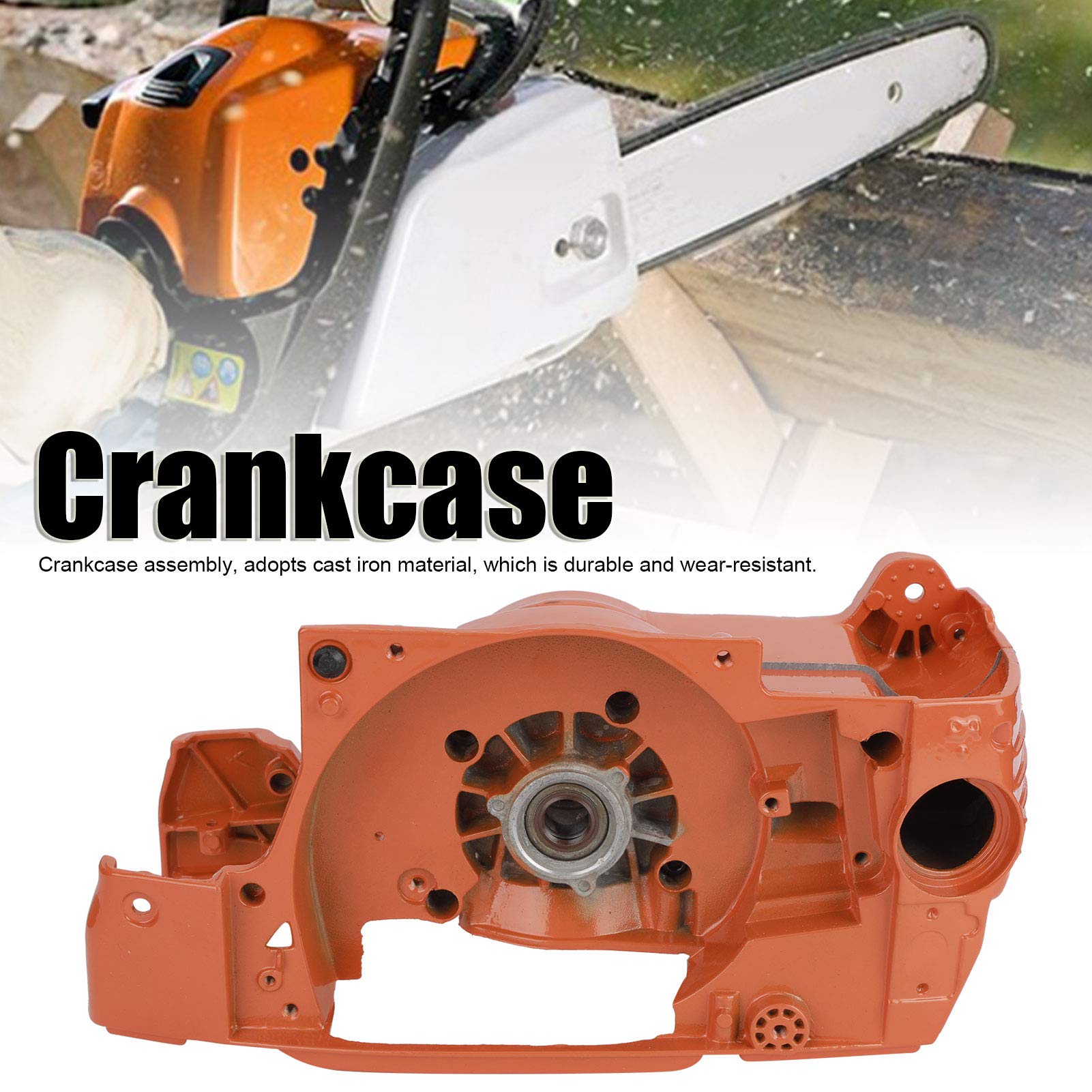Fdit Reemplazo de Montaje de cárter, Repuesto de Montaje de cárter Profesional y Duradero para Motosierra 365372362371 375K 372XP-TORQ EPA