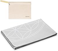 Navaris Foldable Yoga Mat for Travel - Ultra Portable 1.5mm Thick Non-Slip Exercise Mat for Pilates, Yoga, Fitness & Gym Workouts