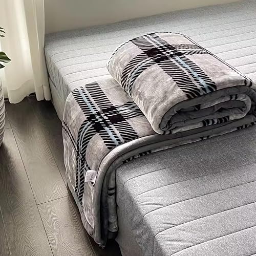 Miniatura 2 de LGYKUMEG Manta coreana cálida, gruesa para invierno, manta de visón tamaño King, 9 libras, manta de felpa pesada de forro polar de invierno de 79 x