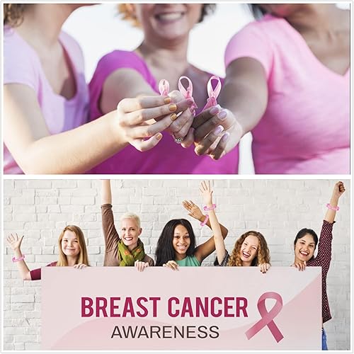 Miniatura 7 de 144 accesorios de concientización sobre el cáncer de mama, 48 bolígrafos retráctiles, 48 pulseras de concientización sobre el cáncer de mama y 48