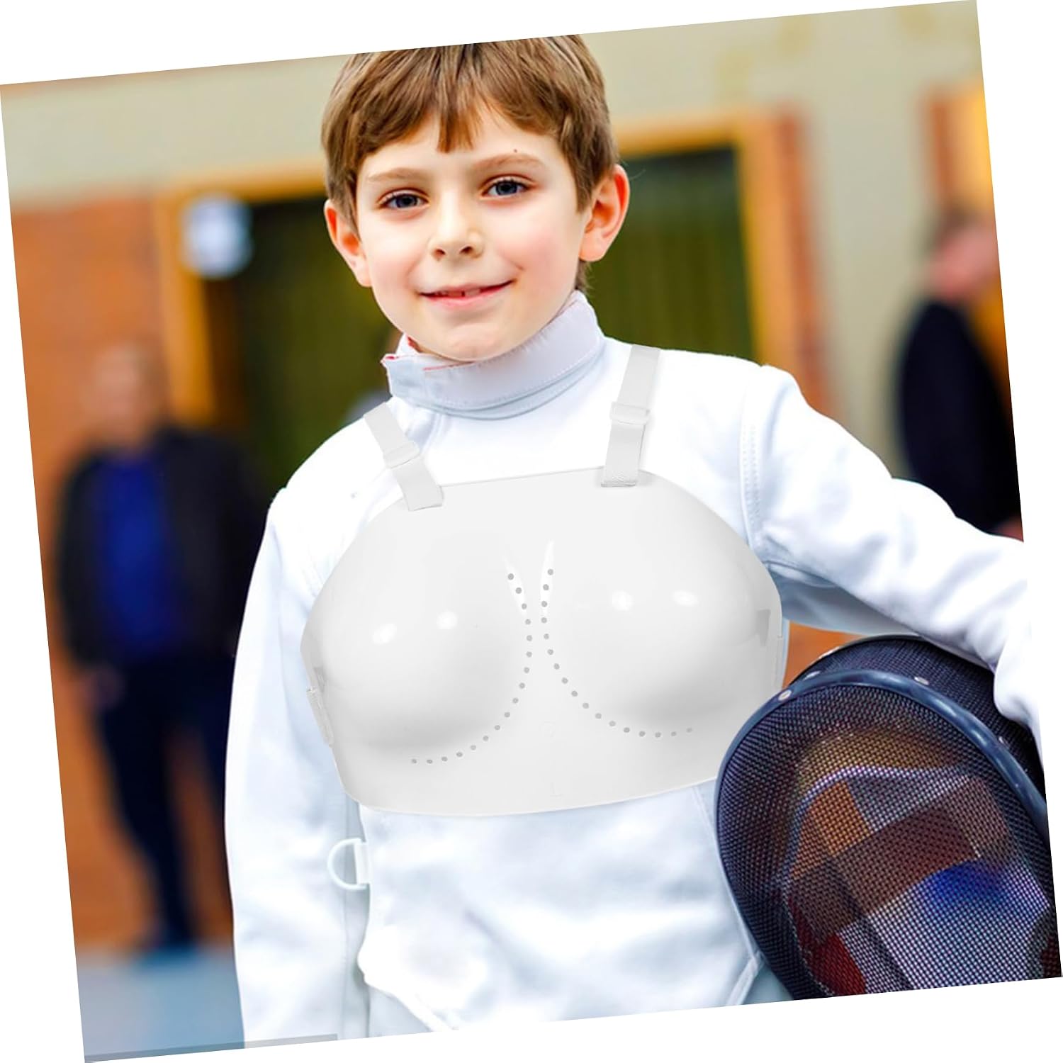 Fencing Chest Protector for Women Durable Adjustable Guard for Fencing Baseball Volleyball Football Suitable for All Ages Types Performance