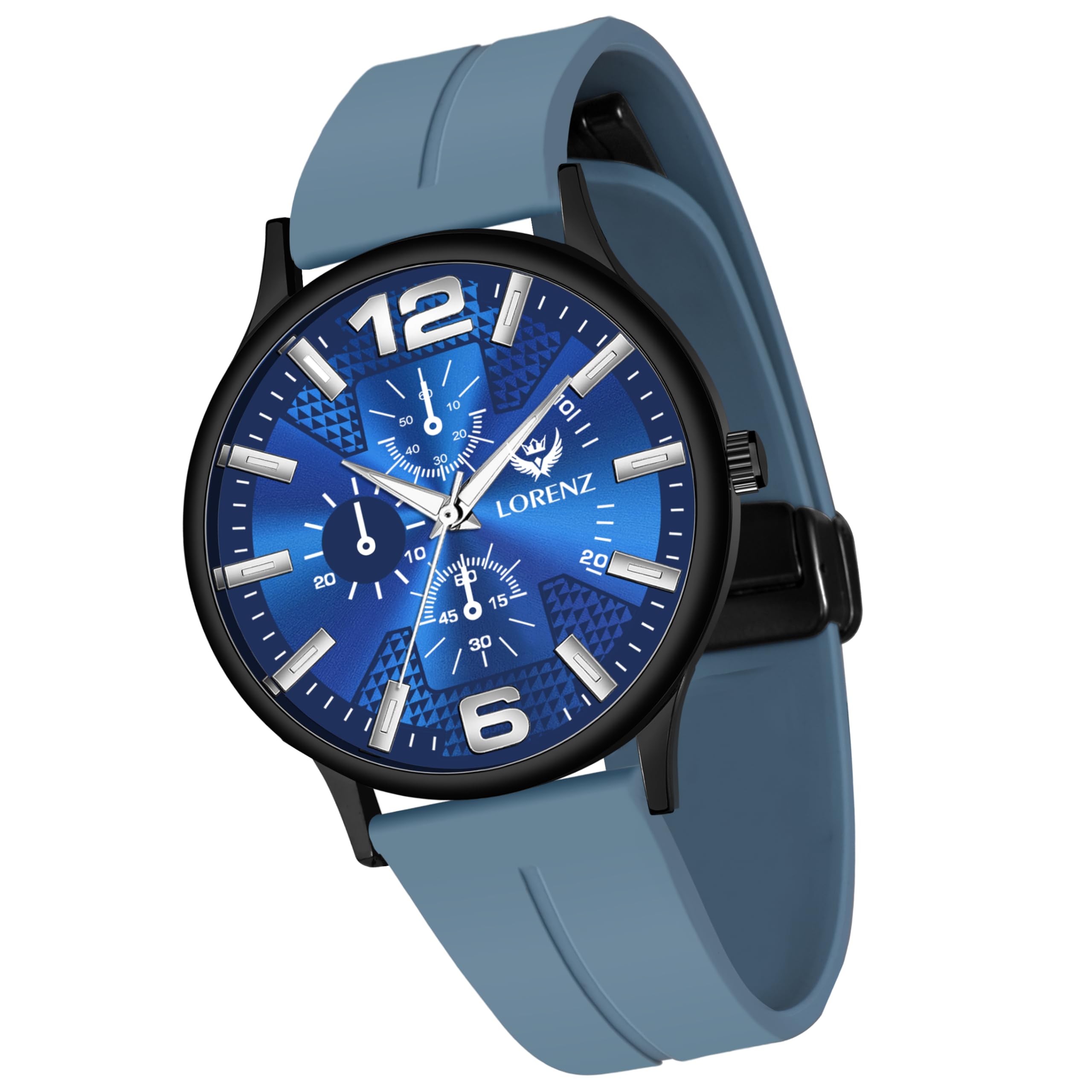 LORENZ Slim Case Analog Watch with Blue Magnetic Lock Strap | Watch for Men & Women| MK-4079R (B0CWDD6R64) Amazon Price History, Amazon Price Tracker