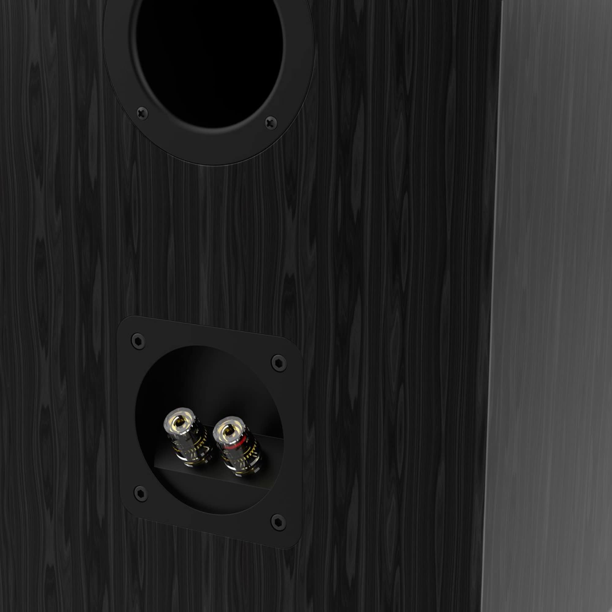 Wiibo Vintage 6 Black Altavoces Estantería 3 Vías 100W Pareja