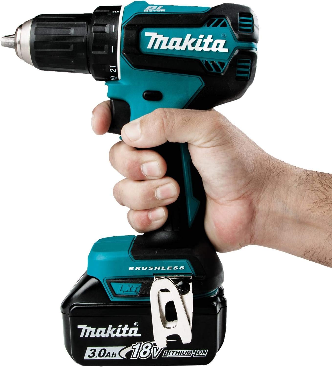 Makita XFD131-R 18V LXT Brushless Lithium-Ion 1/2 in. Cordless Drill/Driver Kit (3 Ah) (Renewed)