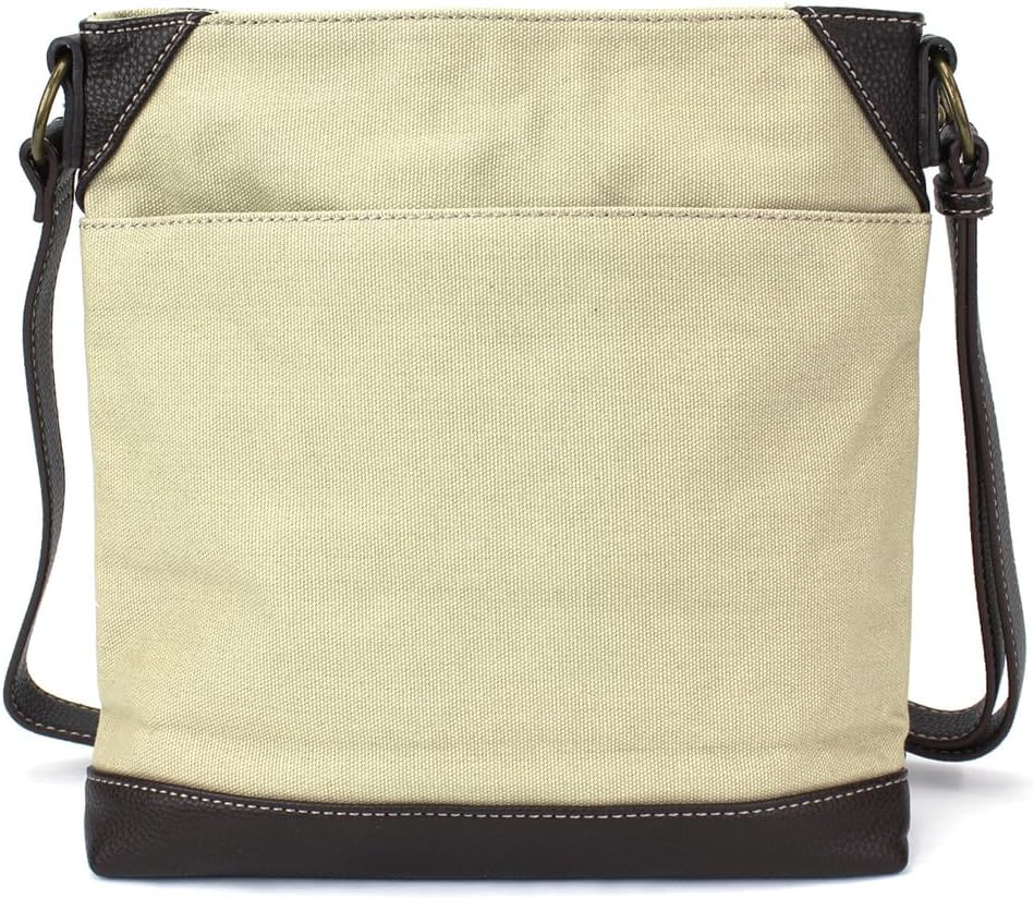 CHALA Canvas Crossbody Women Mid-Size Crossbody Shoulder Purse with Adjustable Strap