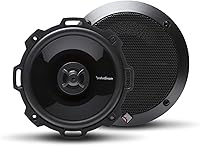 Rockford Fosgate P152 Punch 5.25" 2-Way Coaxial Car Speakers - Pair, 40W RMS, FlexFit Basket, Black