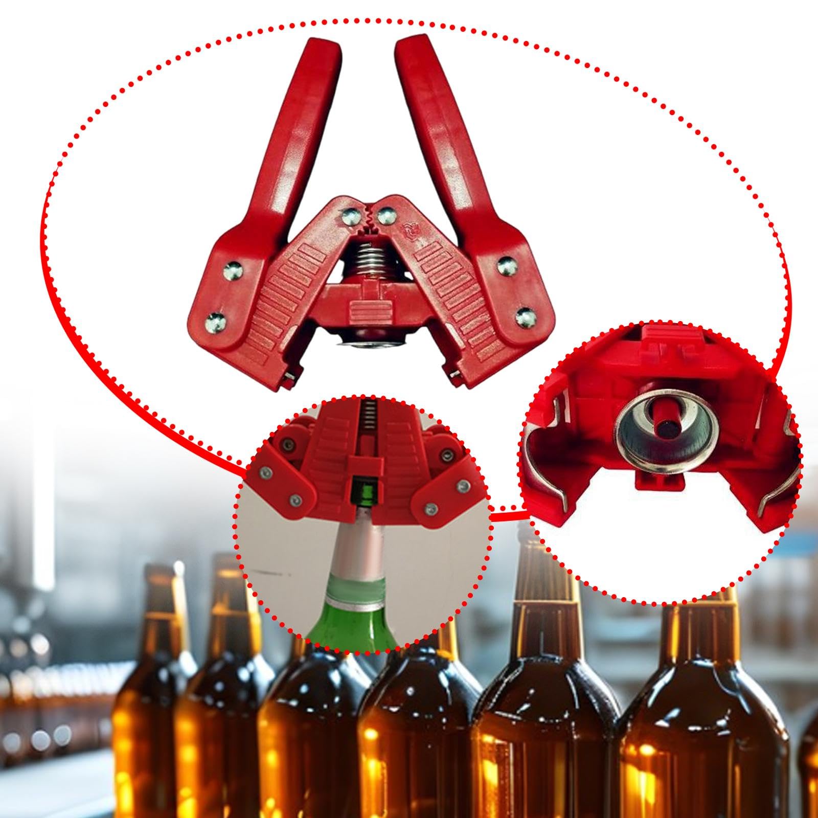 Ensemble de 2 Capsules de Bouteilles, pour La Maison, Outil Manuel pour Capsuler Les Bouteilles de Bière