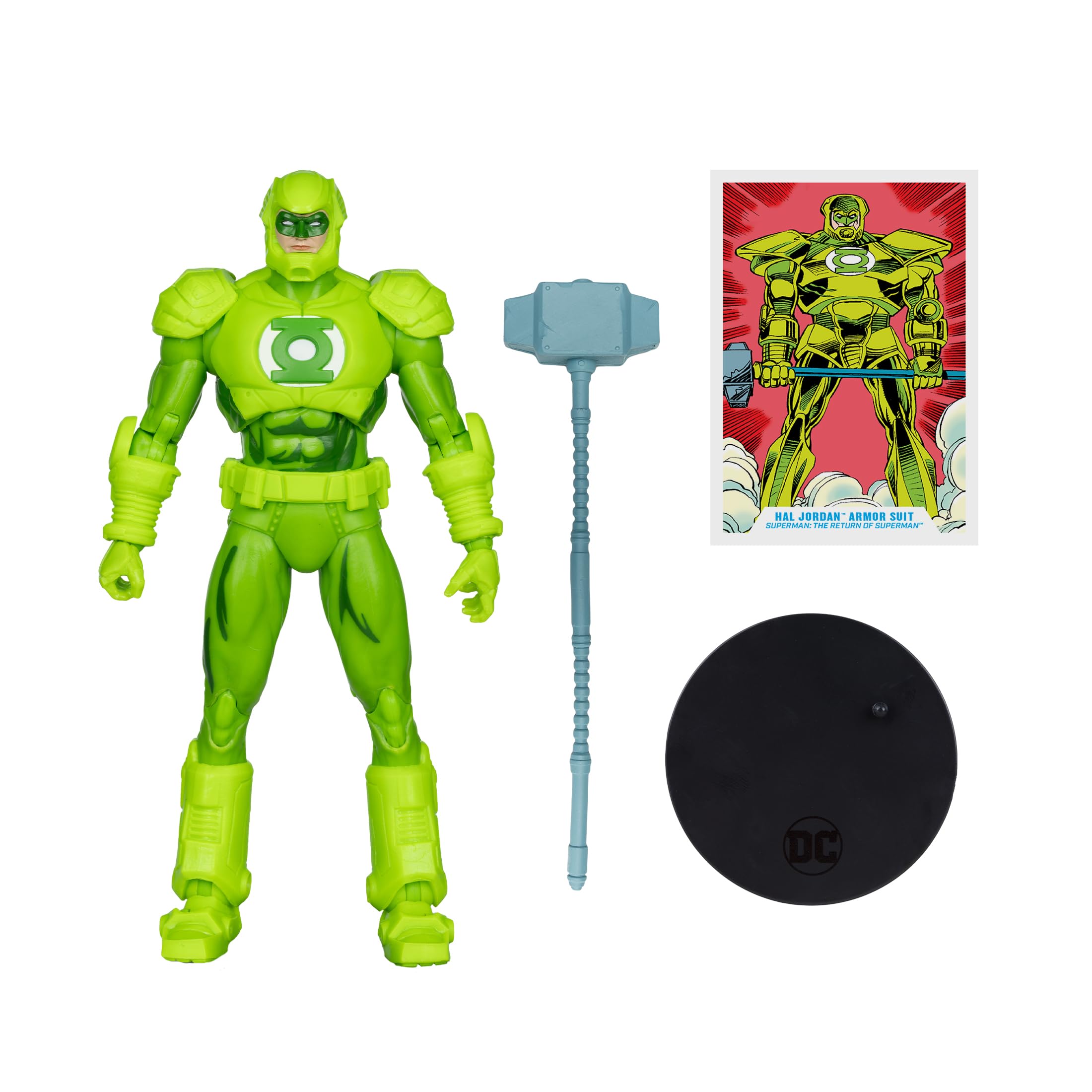 McFarlane DC Multiverse Hal Jordan Armor Suit (The Return of Superman) 7in Action Figure Toys, Multicolor, 11 pulgadas - Image 3