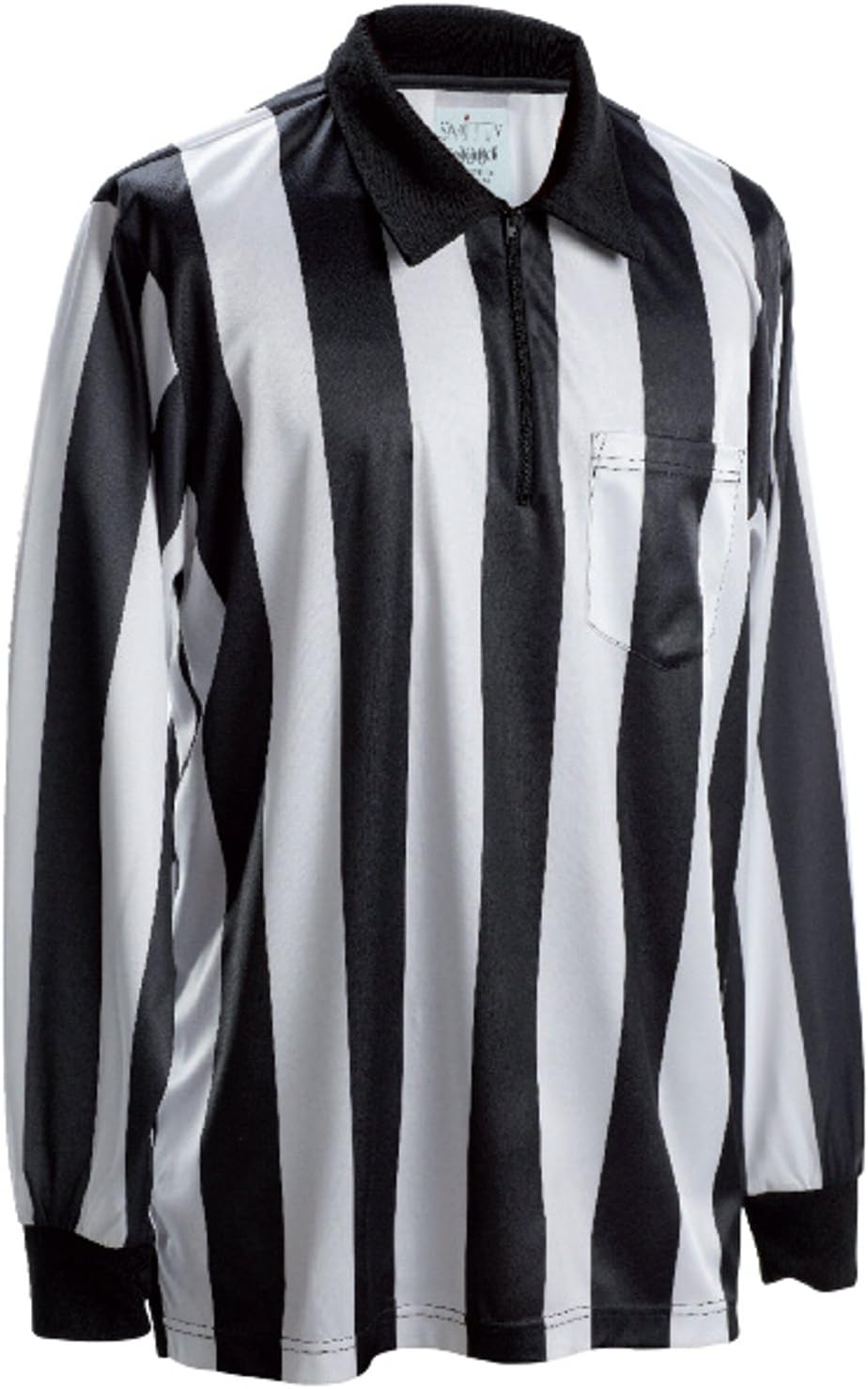 Smitty 2" Black and White Stripe Long Sleeve Referee Shirt (2XL)