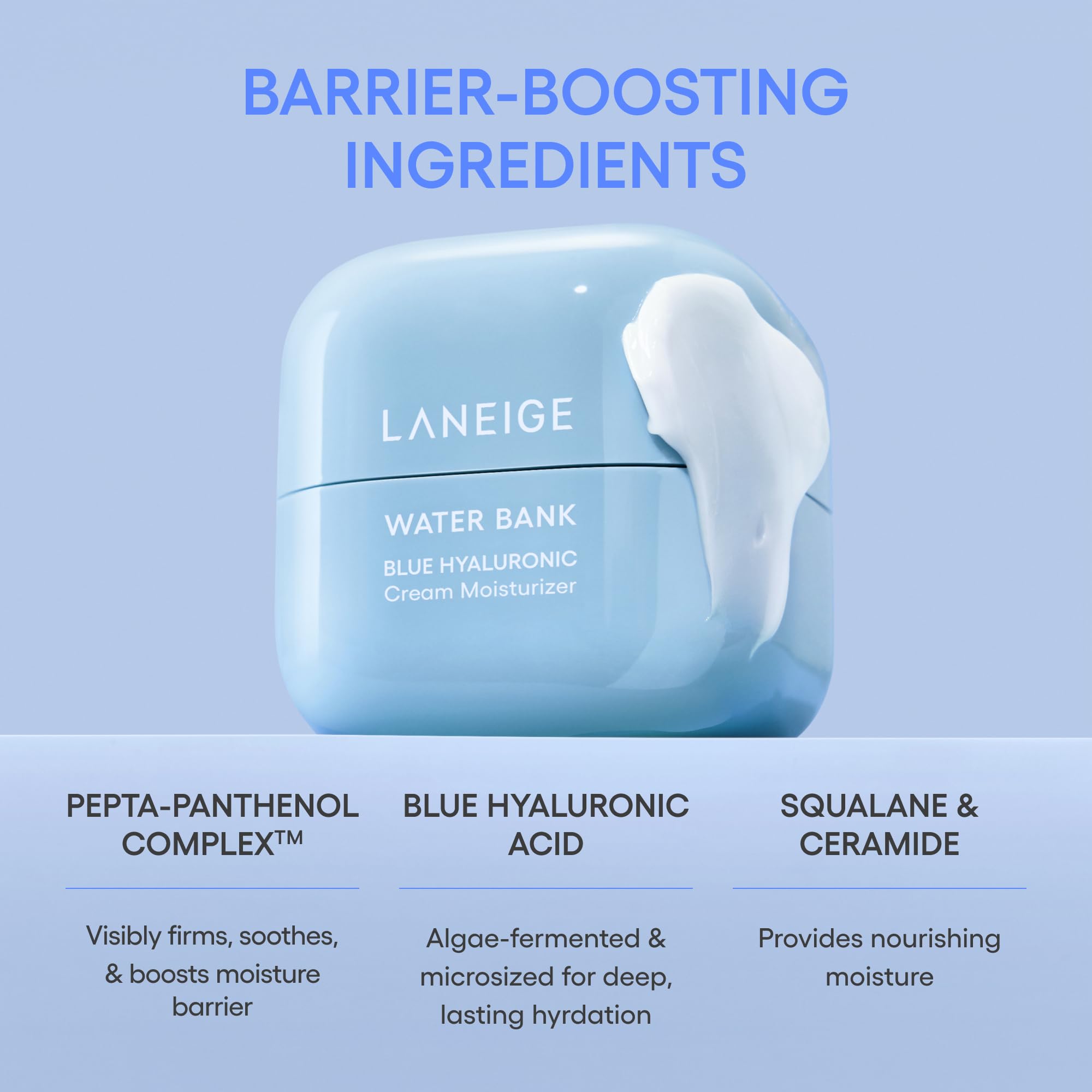 LANEIGE Water Bank Blue Hyaluronic Cream Moisturizer (Feuchtigkeitscreme)