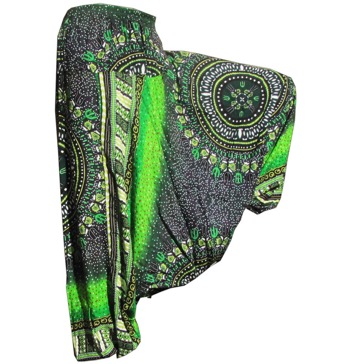 Panasiam Unisex Green Aladin Pants, Maoi 03, Tones Xl