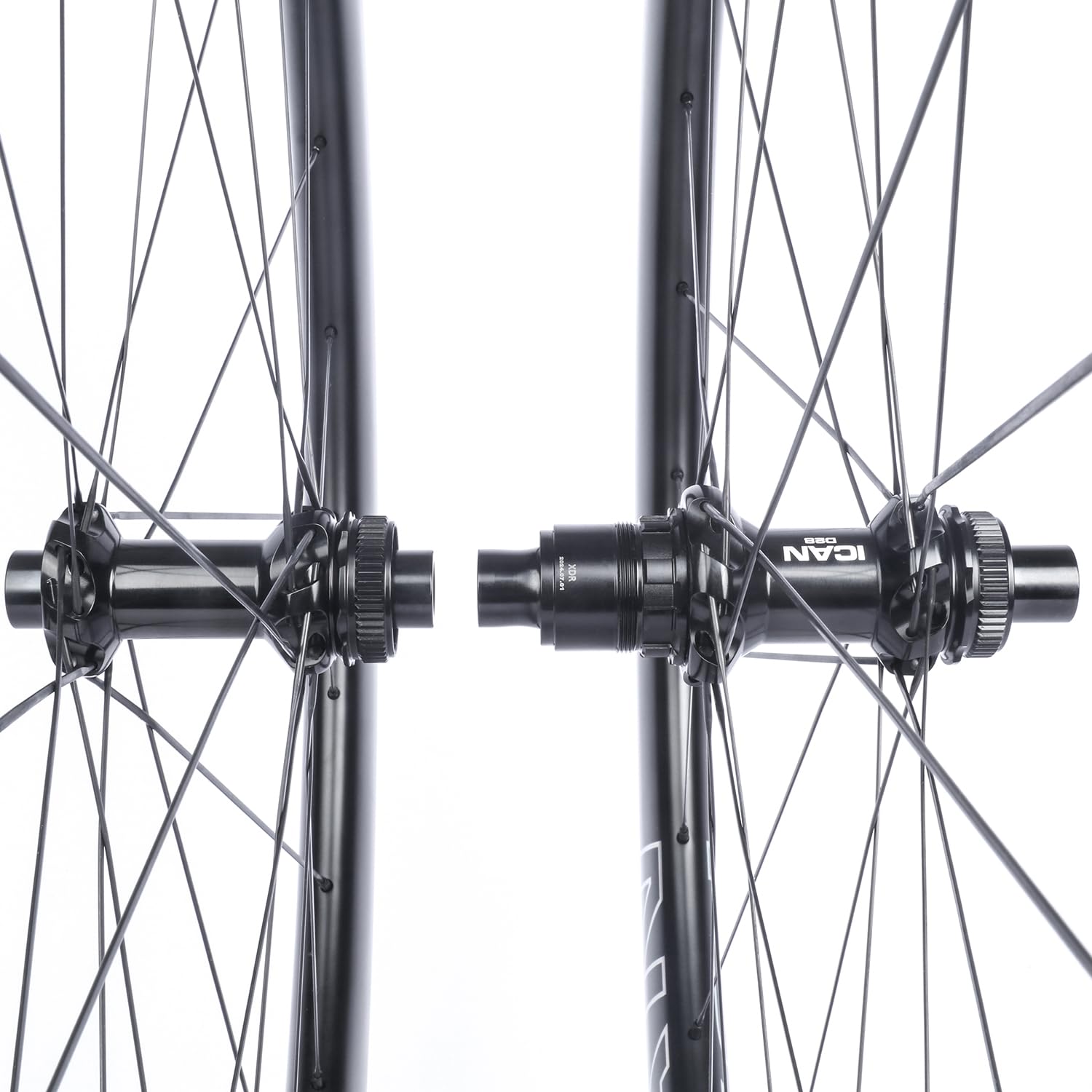 Ruote per bici gravel in carbonio ICAN G40/G50 da 1320 g/1375 g, cerchi con gancio 700C, larghezza interna 25 mm, mozzo a cricchetto 36T