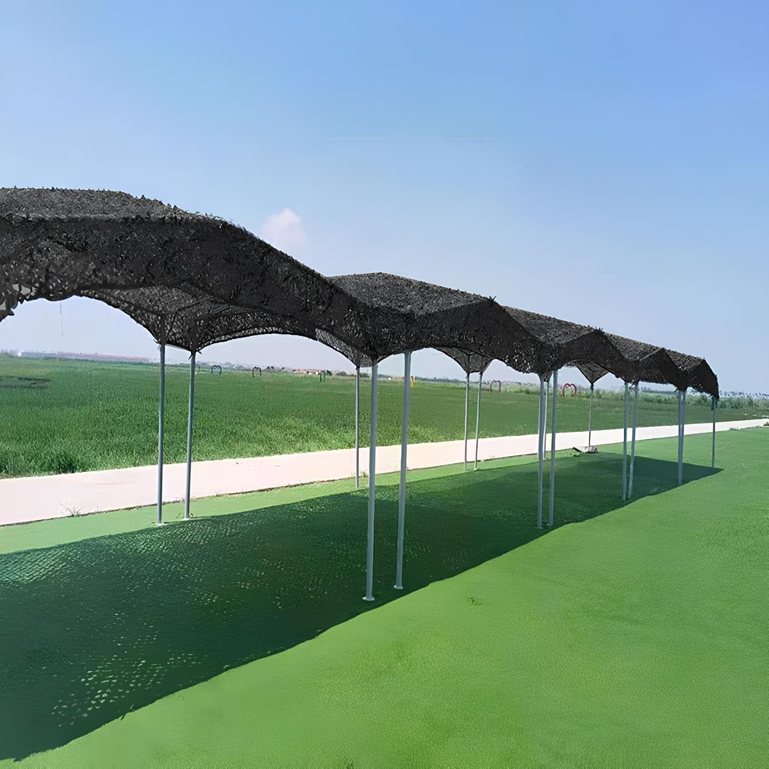 Red De Camuflaje De Caza 3x4.0m, Poliéster 210D Impermeable Y Anti-Desgarro, Malla De Ocultación para Puesto De Caza Y Observación De Aves(4x7.0m/13.1x23.0FT)