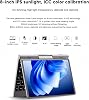 8 inch Mini Handheld Computer, 2 in 1 Touch IPS Screen Laptop Windows 11, 12th Gen Intel N100 Micro PC, 12G DDR5 RAM 256 SSD, Gaming Notebook Tablet with Stylus, WiFi6 BT5.2