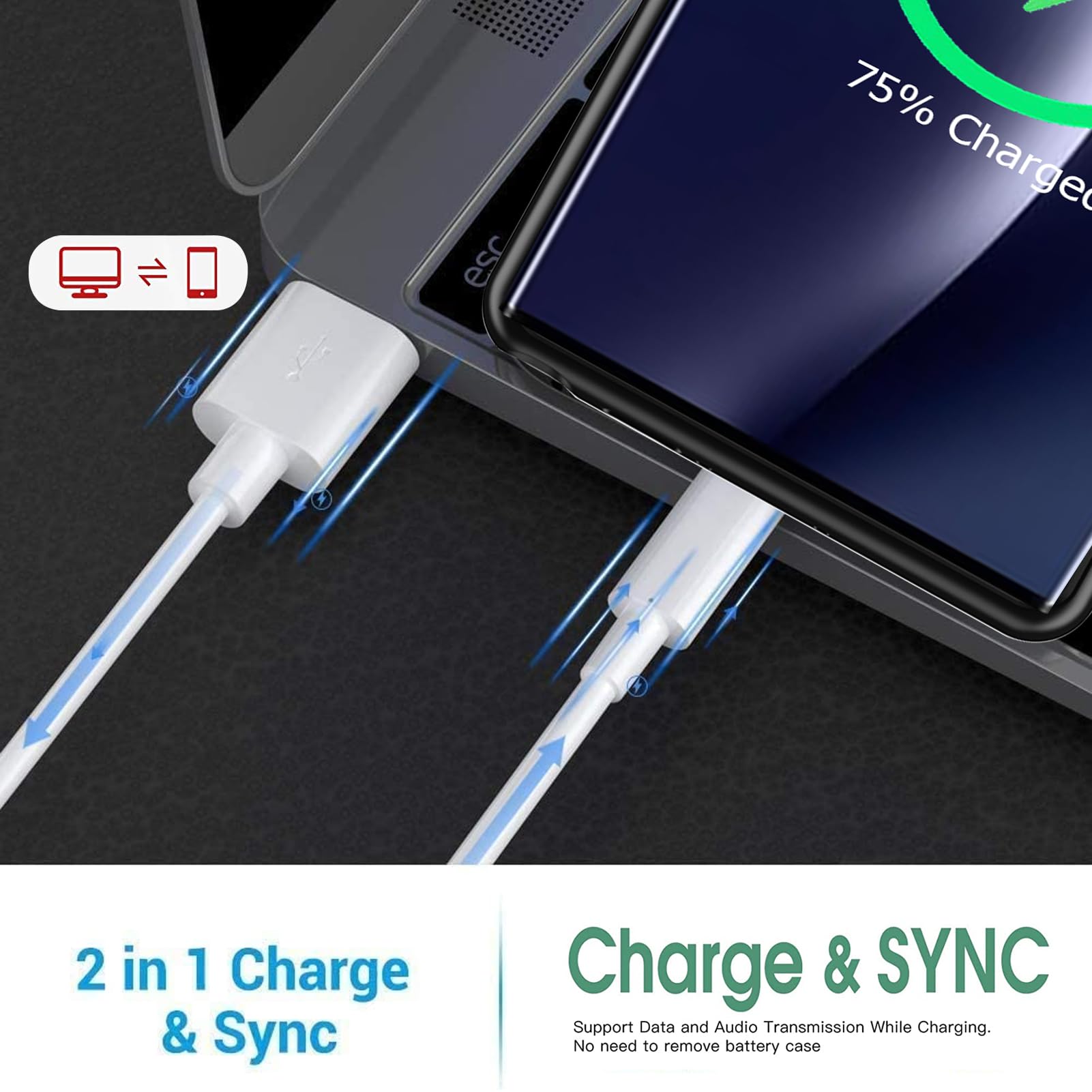 Custodia con batteria per Galaxy S25 Ultra, aggiornata 12000 mAh, ad alta capacità, ricaricabile, portatile, con ricarica wireless compatibile con custodia di ricarica S25 Ultra (6,9 pollici) e