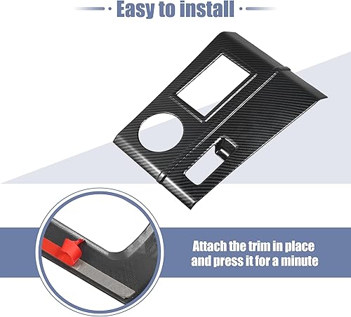 Miniatura 3 de X AUTOHAUX Cubierta de caja de reposabrazos de automóvil, consola central, panel de palanca de cambios, protector decorativo