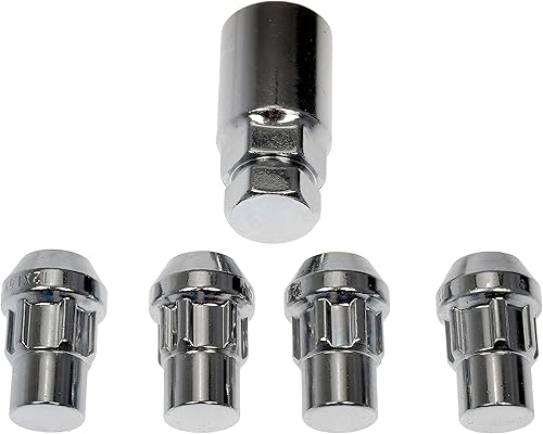Miniatura 4 de Dorman 712-328 - Juego de cerradura de tuerca de rueda cromada M12-1.50 compatible con modelos seleccionados, paquete de 4