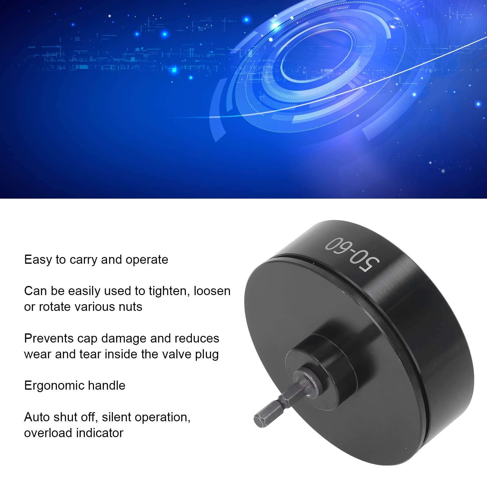Tyenaza Máquina de Sellado de Tapas Eléctrica, Máquina de Tapado de Botellas de Mano de 50 a 60 MM, Máquina Taponadora de Botellas Automática de Pegamento de Metal e Mano, para Tapar Diámetro 50-60 MM