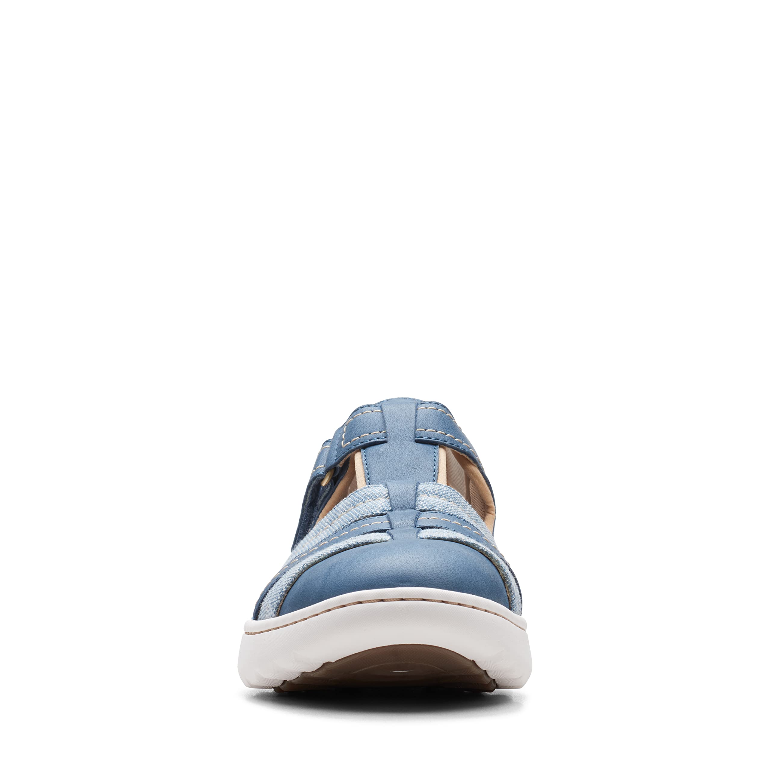 Clarks Damskie 26166245 Sneaker, Niebieski szary, 37.5 EU