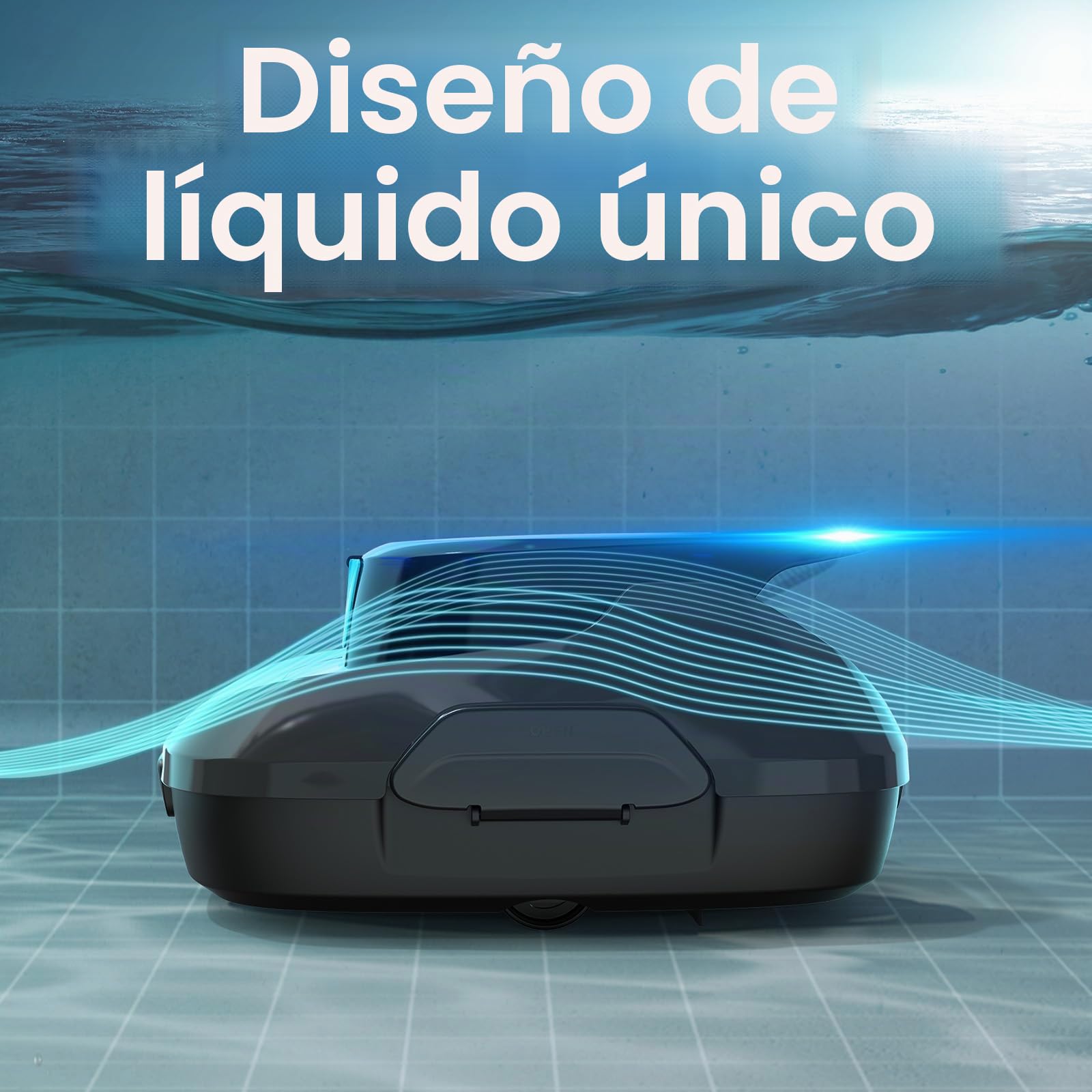 AIPER Robot de Piscina, Aspirador de Piscina inalámbrico a batería, Tiempo de Limpieza 90 Minutos, Limpieza automática con función de autoaparcamiento