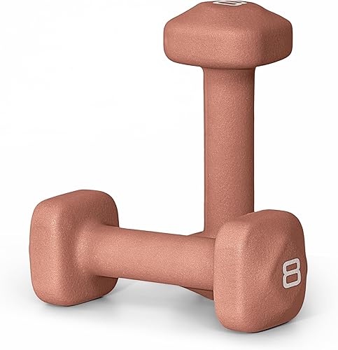 Miniatura 40 de Tone Fitness Pares de Mancuernas de Pesas de Neopreno con Cabeza Cuadrada Antirrodamiento | Múltiples Opciones verde azulado,Beige,Negro