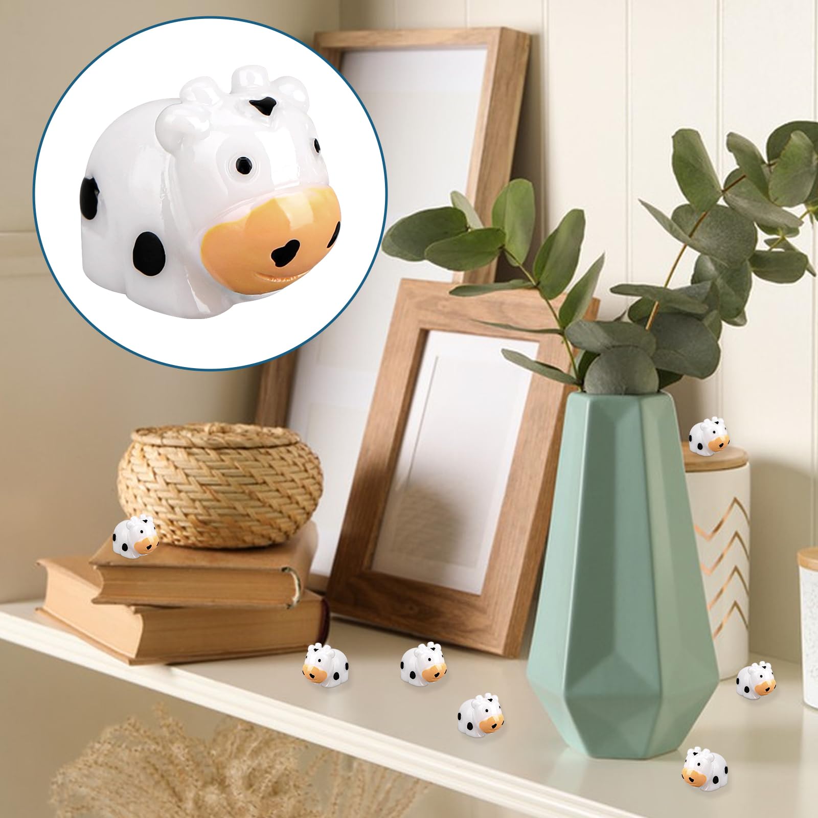 牛の置物 プラスチック製 約30cm