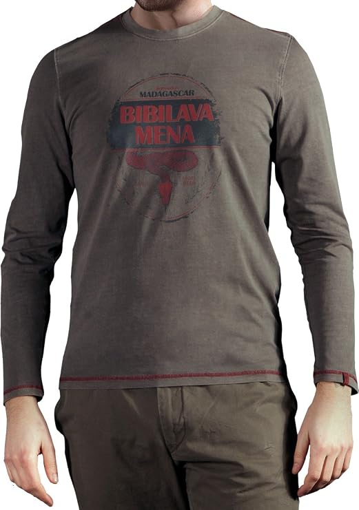 Musterbrand Uncharted Men Long-Sleeve T-Shirt Artefact Brown S