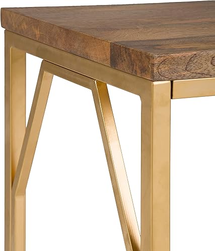 Miniatura 112 de SIMPLIHOME Preston - Mesa auxiliar de metal industrial moderna de 22 pulgadas de ancho en cobre antiguo, totalmente montada para la sala de estar y