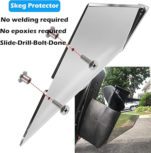 Miniatura 5 de 99022 Skeg Guard para Volvo Penta SX Drive Single Prop 1995-2006 Inboard Skeg Protector Shield Instalación DIY