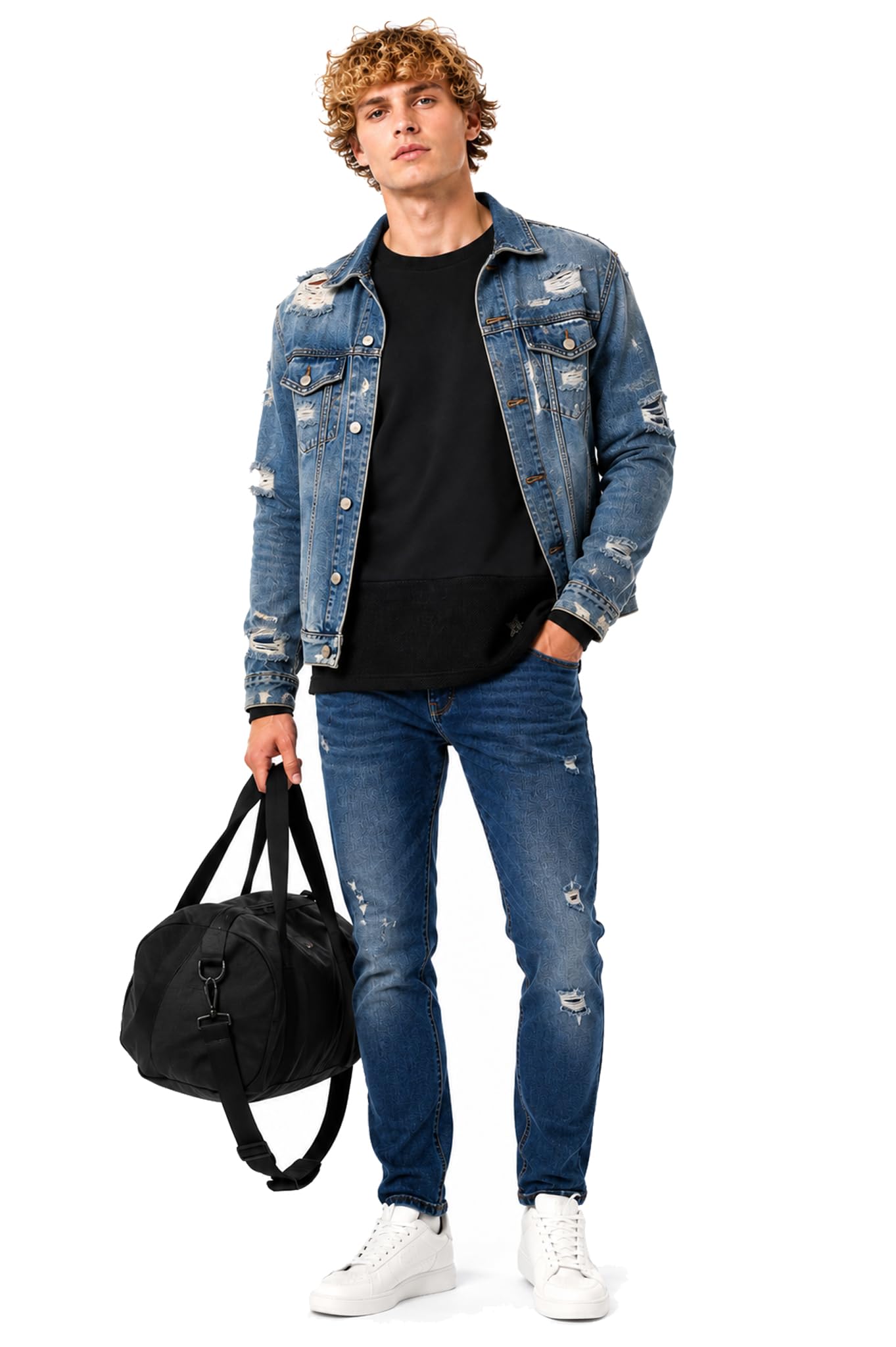 Diesel Uomo Felpa S-Melon Sweatshirt (S, Nero)