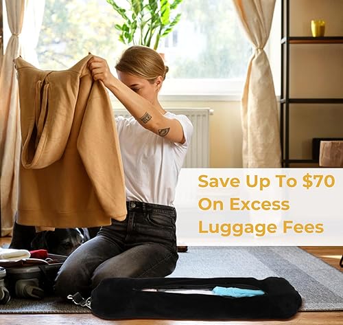 Miniatura 4 de Almohada de viaje rellena con ropa, se transforma en equipaje de mano sin cargos excesivos, se adapta hasta 3 días de artículos esenciales de viaje