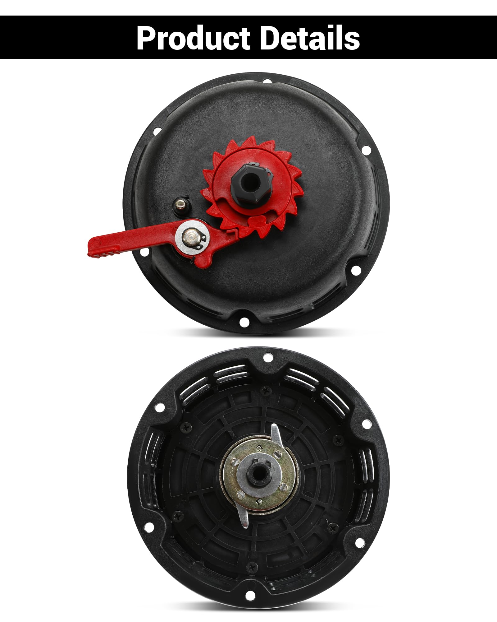 Conjunto de arranque de retroceso fácil y rápido mejorado compatible con Predator 212, Coleman CT200U 200cc B200R Mini Bike, cable de arranque Honda 6.5HP GX160 196 Hisun Engine KT196 Go Kart, negro