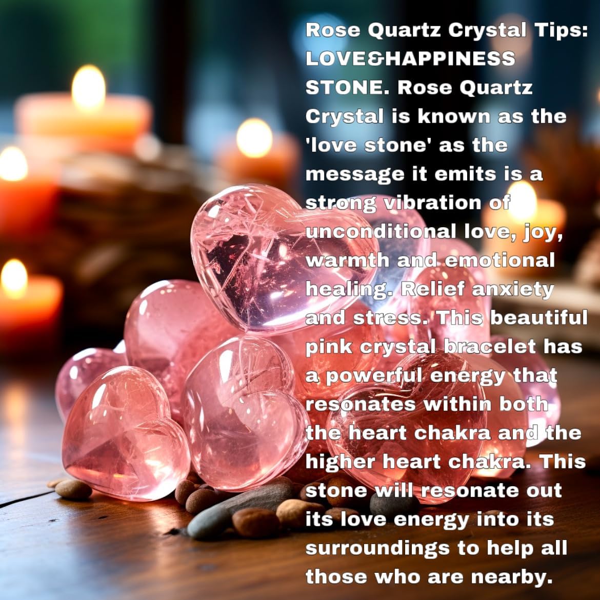 Handmade Genuine Rose Quartz Beads Double Layered 14k Gold Filled Wire Wrapped Bracelet, Birthstone Chakra Healing Gemstone Crystal Adjustable Bangle Cuff Jewelry Gift for Women - Image 5