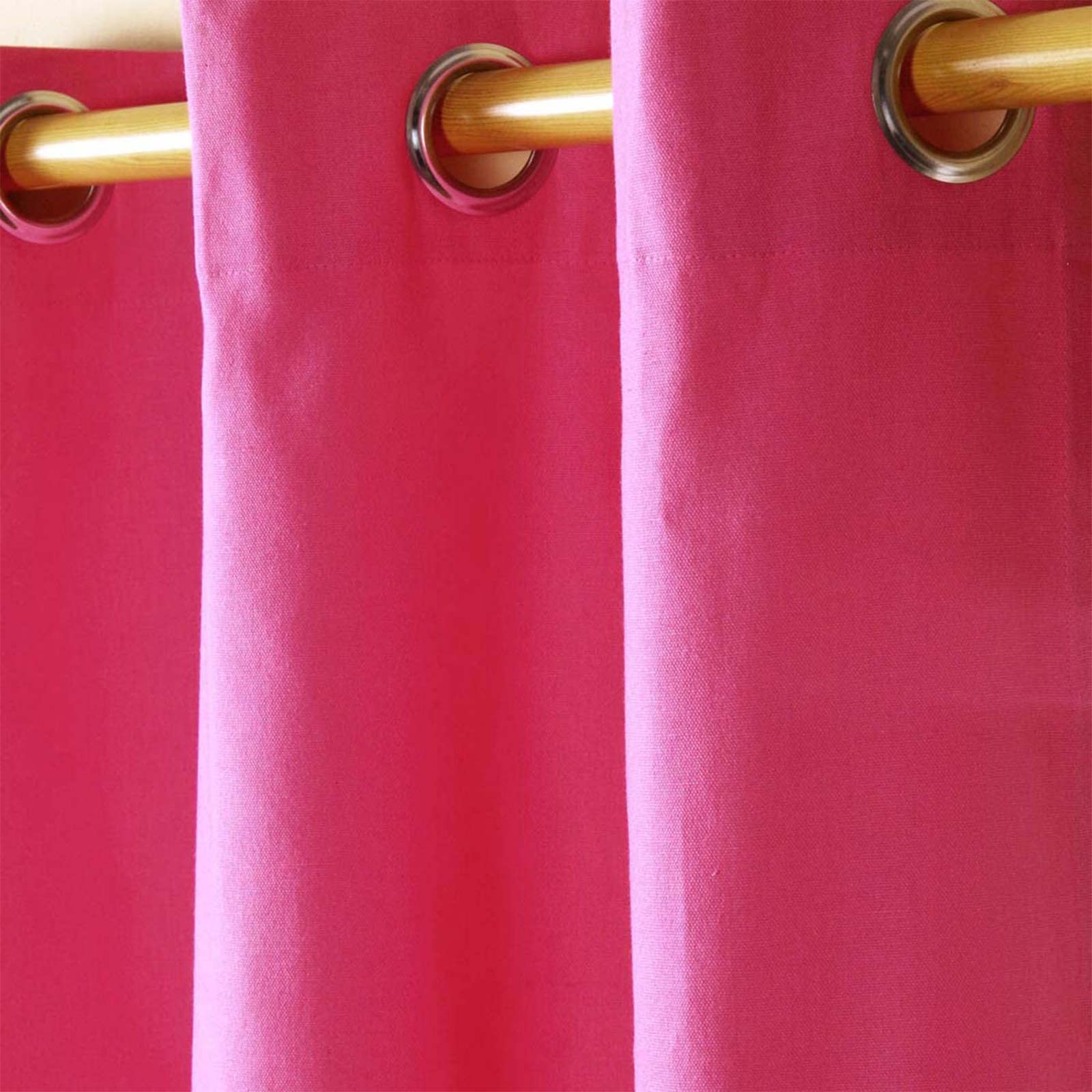 douceur d'Intérieur tenda a occhielli microfibra unita assoluto, Poliestere, rosso, 260 x 140 cm