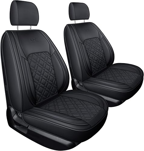 Miniatura 3 de LUCKYMAN CLUB Juego completo de fundas de asiento F150 J03-Q3 con piel sintética impermeable, para Ford F150 2015-2025 y F250 F350 F450 2017-2025