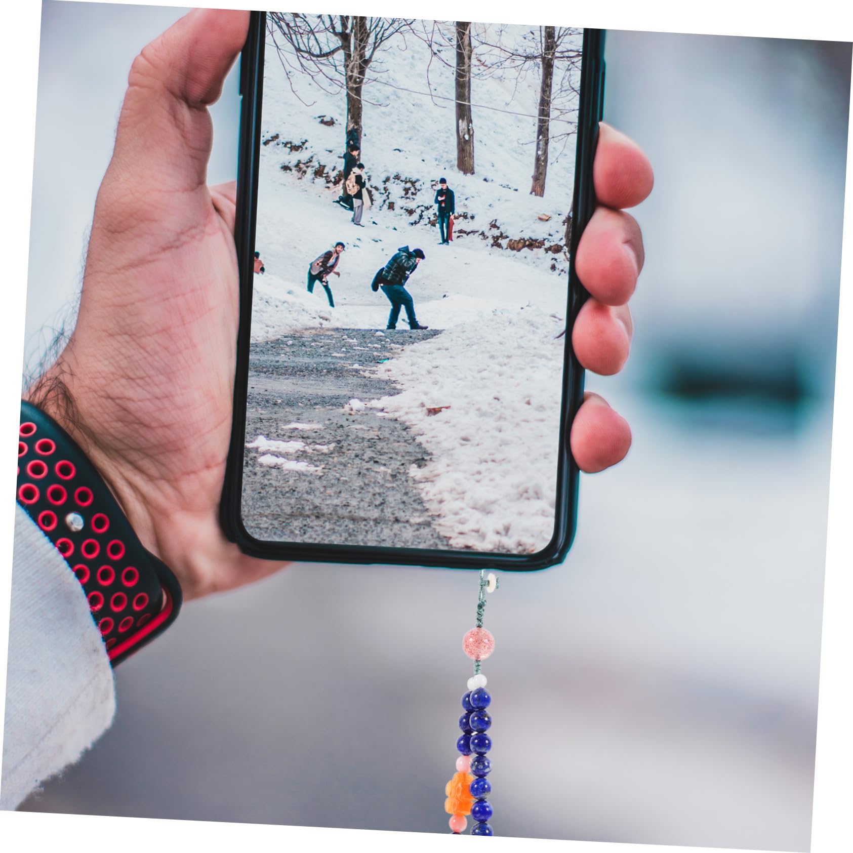Cuerda De Teléfono Woven Retro Lazo Para Muñeca Cadena De Móvil Adorable y Práctica Para Llevar La Mano o Colgar El Cuello