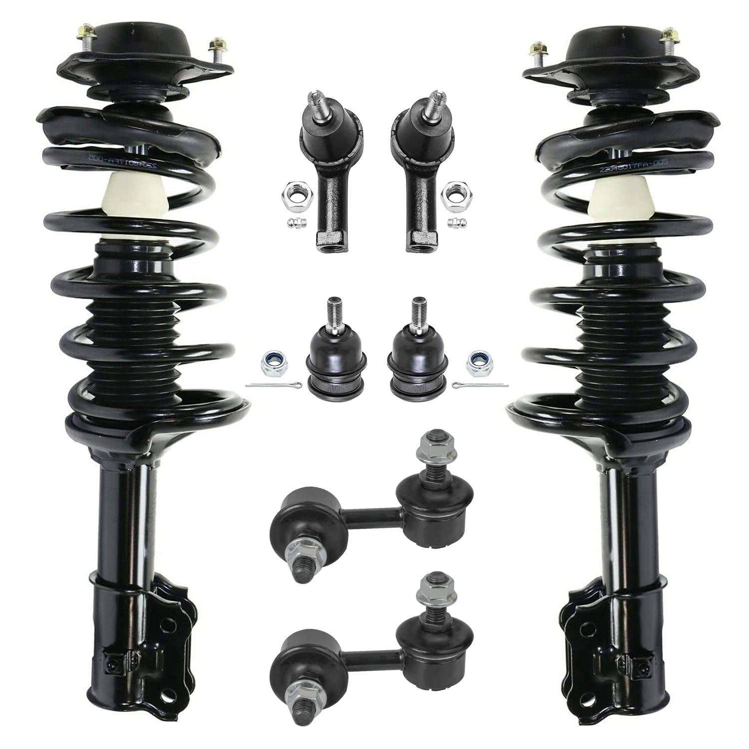 Detriot Axle - 8pc Front Strut Kits for 2000-2005 Hyundai Accent Complete