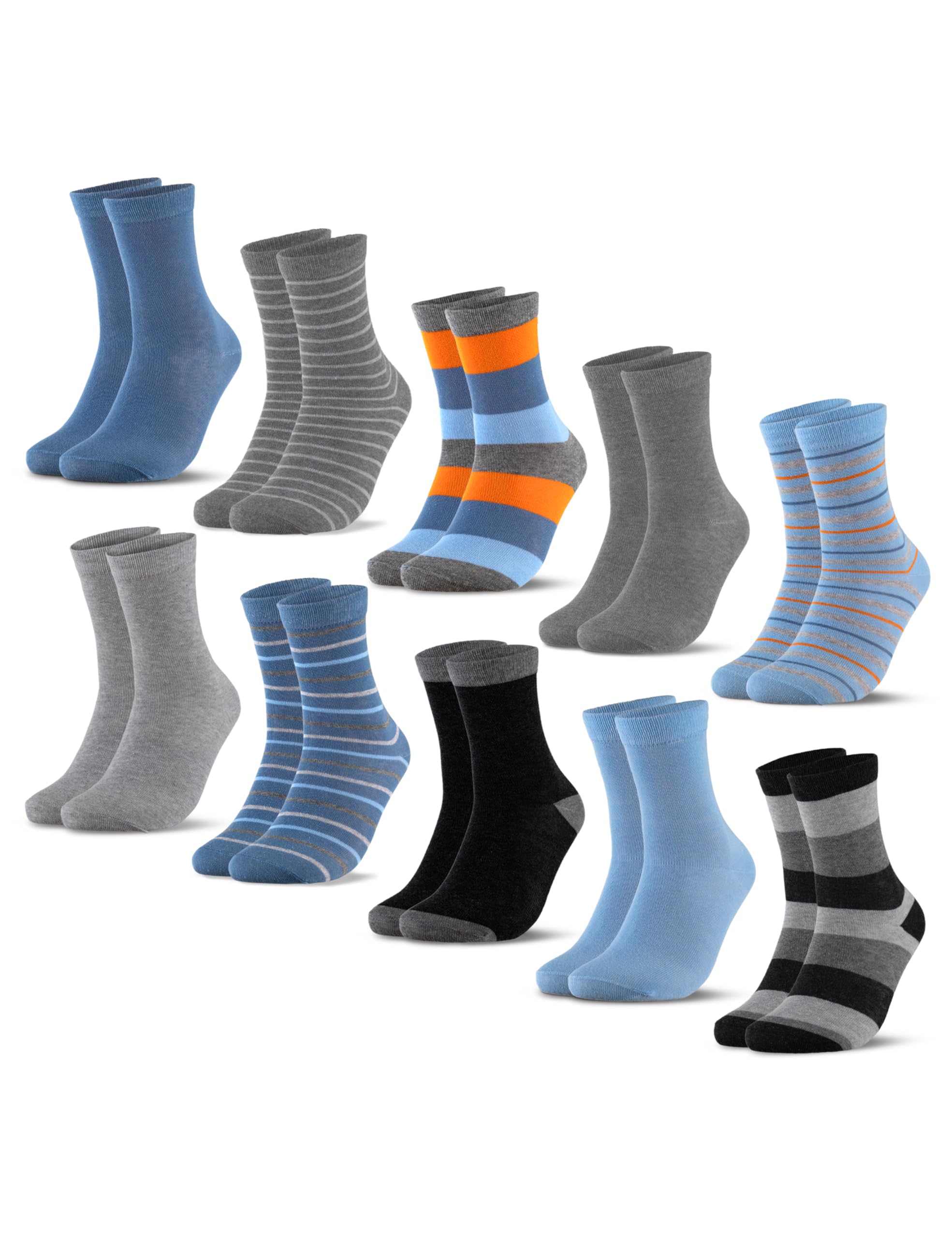 Occulto Calcetines Colores para Niño y Niña 10 pares (modelo: Estilo)